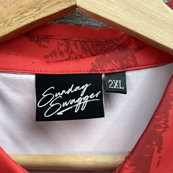 Sunday Swagger Polo Shirt Mens 2XL Golf Performance MLP Chicago Slice Pickleball - Picture 8 of 11